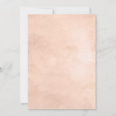 美しい素朴フローラボホシックブライダルブランチ 招待状 (裏面)