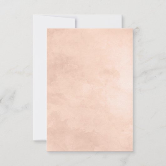 美しい素朴フローラ彼女が言ったYes婚約パーティ 招待状 (裏面)