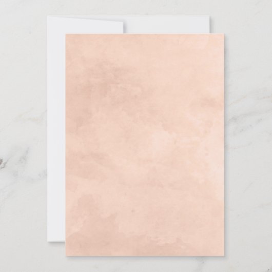 美しい素朴フローラ誕生日パーティーへの招待 招待状 (裏面)