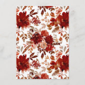 美しい素朴フローラ額縁水色ボヘミアン メニュー (裏面)