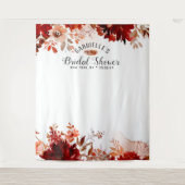 美しい素朴ブライダルシャワーフォトプロップ背景 タペストリー (正面)