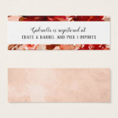 美しい素朴ブライダルシャワーレジストリ挿入カード (正面&裏面)