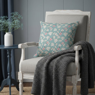 美しい素朴ヴィンテージさくらんぼ クッション