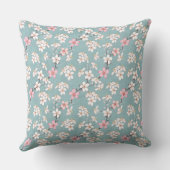 美しい素朴ヴィンテージさくらんぼ クッション (裏面)