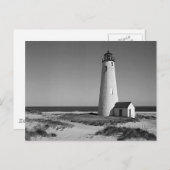 美しい素朴ヴィンテージ灯台の写真 ポストカード (正面/裏面)