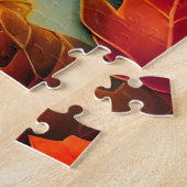 美しい素朴秋のカエデ葉ル ジグソーパズル (側面)