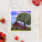 美しい素朴秋のカエデ葉ル スタンダードカクテルナプキン (インサイチュ)