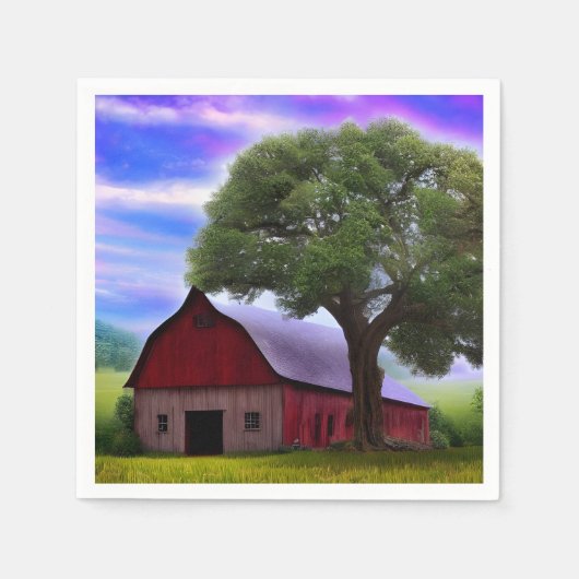 美しい素朴秋のカエデ葉ル スタンダードカクテルナプキン (正面)