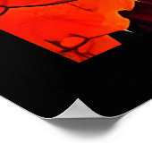 美しい素朴秋のカエデ葉ル ポスター (角)