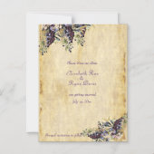 美しい素朴紙、ヴィンヤード日付を保存 マグネット招待状 (正面)