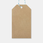 美しい素朴花クラフト |結婚ありがとう ギフトタグ (裏面)