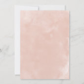 美しい素朴赤面ネイビーフラワーガールズバプテスマ 招待状 (裏面)