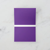 美しい紫でウェブサイトデザインを高める サンキューカード (内部)