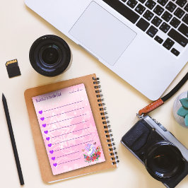 美しい紫とピンクのユニコーン一覧4"x6" ポストイット