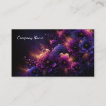 美しい紫と青の抽象芸術フローラデザイン