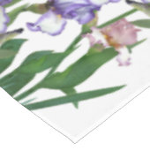 美しい紫と黄色のアイリス / 春の花 テーブルクロス (アングル)