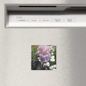 美しい紫のアイリス 花の写真 マグネット (インサイチュ (食洗機))