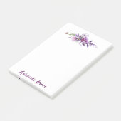 美しい紫のケシの名前の内接 ポストイット (アングル)