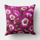 美しい紫のシナリアの花 クッション (裏面)