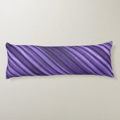 美しい紫のストライプ模様 ボディピロー (裏面)