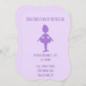 美しい紫のダンスリサイタル 招待状 (正面/裏面)