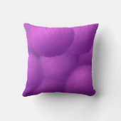 美しい紫のネギ絵画の花 クッション (裏面)