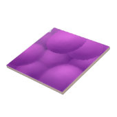 美しい紫のネギ絵画の花 タイル (側面)