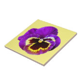 美しい紫のパンジー タイル (側面)