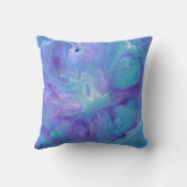 美しい紫のモダンストライプの瑪瑙の石 クッション (裏面)