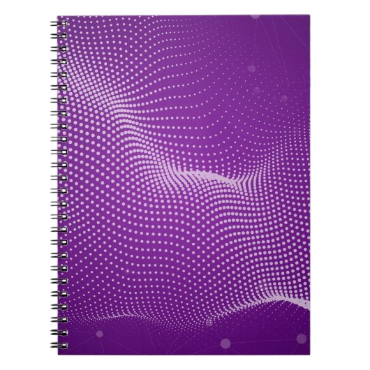 美しい紫の抽象芸術背景。バイオレットニュートル ノートブック (正面)