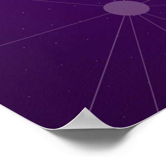 美しい紫の抽象芸術背景。バイオレットニュートル ポスター (角)