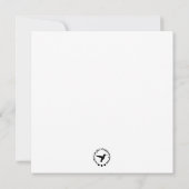 美しい紫の羽を持つハチドリ ノートカード (裏面)