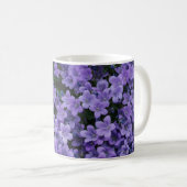 美しい紫の花のマグカップ コーヒーマグカップ (正面右)