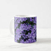 美しい紫の花のマグカップ コーヒーマグカップ (正面左)