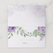 美しい紫の花の緑の葉植物性 プレイスカード (外部開封)