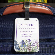 美しい紫の花模様と紫の枠