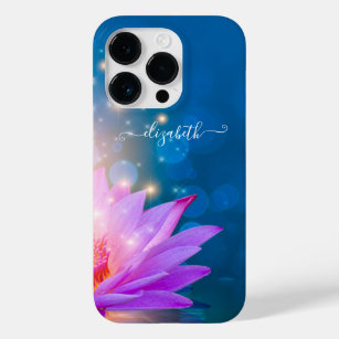 美しい紫の蓮の花，湖，青，禅 Case-Mate iPhone 14 PROケース