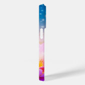 美しい紫の蓮の花，湖，青，禅 Case-Mate iPhoneケース (裏面 / 右)