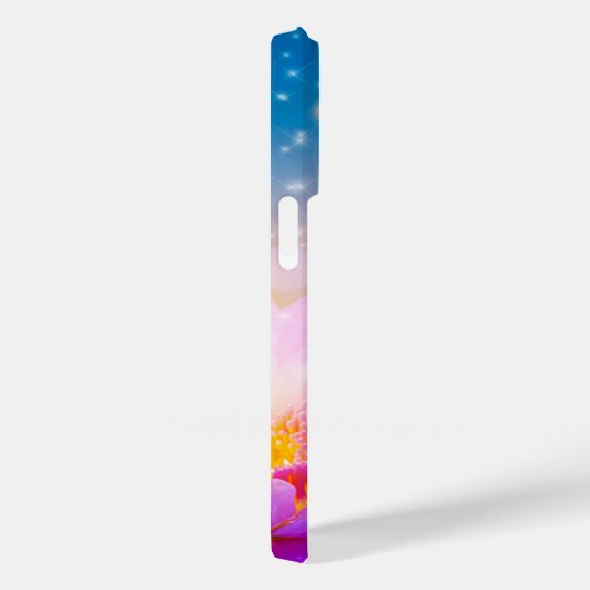 美しい紫の蓮の花，湖，青，禅 Case-Mate iPhoneケース (裏面 / 右)