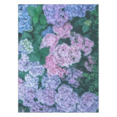 美しい紫色およびピンクの花柄|のテーブルクロス テーブルクロス (正面)