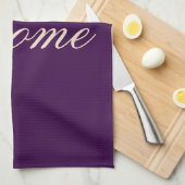 美しい紫色のキッチンタオル キッチンタオル (四つ折り)