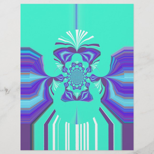 美しい紫色のシアン虹色の青いベクトルカラー (正面)