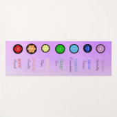 美しい紫色のチャクラの黙想およびヨガのマット ヨガマット (正面(横))