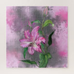 美しい紫色のピンクのユリの花 – アートスケッチ ジグソーパズル<br><div class="desc">美しい紫色のピンクのユリの花 – ミグンアートスケッチコレクション</div>