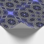 美しい紫色のマンダラパターン ラッピングペーパー (角)