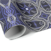 美しい紫色のマンダラパターン ラッピングペーパー (ロールコーナー)