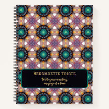 美しい紫色のメイブ名前をカスタムする幾何学的タイル