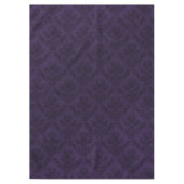 美しい紫色の暗いゴシックのビクトリア時代の人のヴィンテージ テーブルクロス (正面)