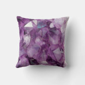 美しい紫色の水晶枕 クッション (裏面)