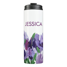 美しい紫色の水色の花と名前 タンブラー